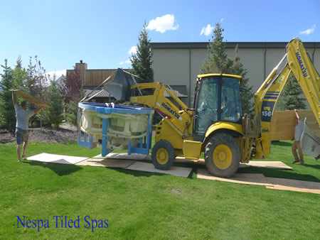 Tiled Spa Grade All Forklift Deliveries 21