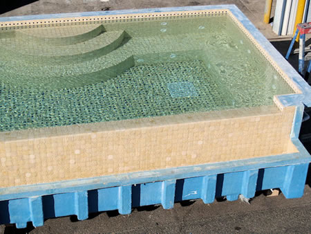 Infinity Edge Tiled Spa 19