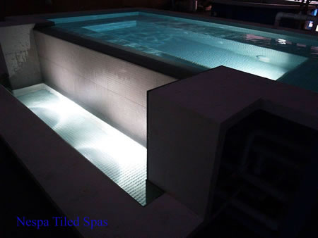 Infinity Edge Tiled Spa 8