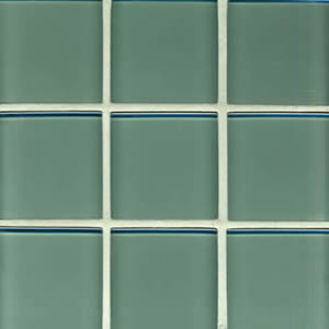 Waterline 2 x 2 Caribbean Green Glass