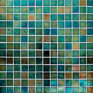 Tile Field Oceanside Muse 7/8 x 7/8 Tourmaline Iridescent #926