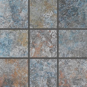 Tile Field NPT 2 x 2 Raku Cobalt