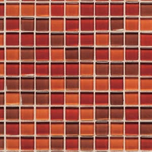 Tile Field Red Glass