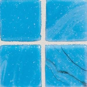 Tile Field DalTile Sonterra 1 x 1 Cancun Blue