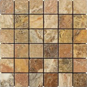 Tile Field Tumbled golden Plain Quartz 2 x 2