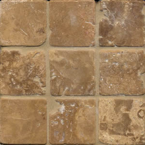 Waterline Walnut Tumble Stone 1 x 1