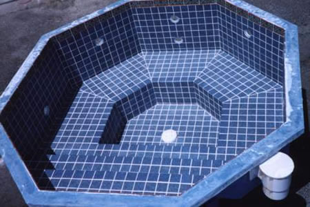 Commercial Octagon Rimini Tiled Spa