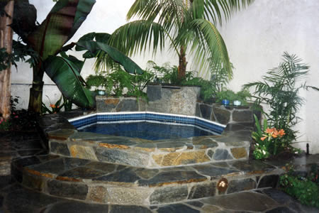 Residential Octagon Maxima Tiled Spa