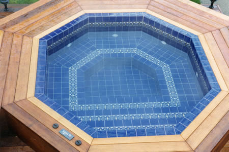 Residential Octagon Rimini Tiled Spa